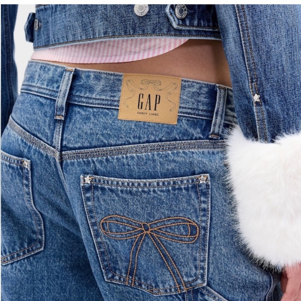 NWT Sandy Liang x Gap Jeans Sz 27 - Picture 4 of 7